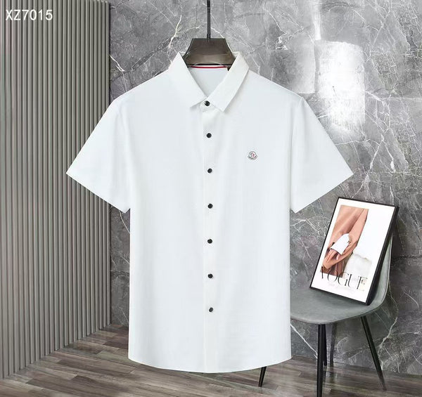 Luxury Patched Logo Regular Fit  Half Sleeve Shirt