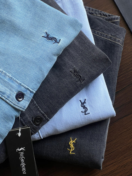 Luxury Branded Denim Shirt
