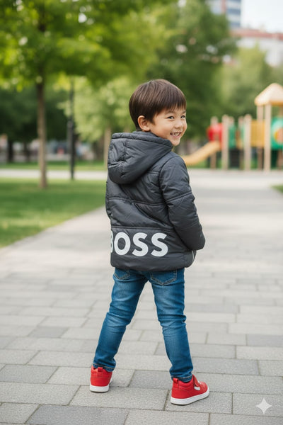 Luxury  Kids Boys Puffer Jacket with Hood