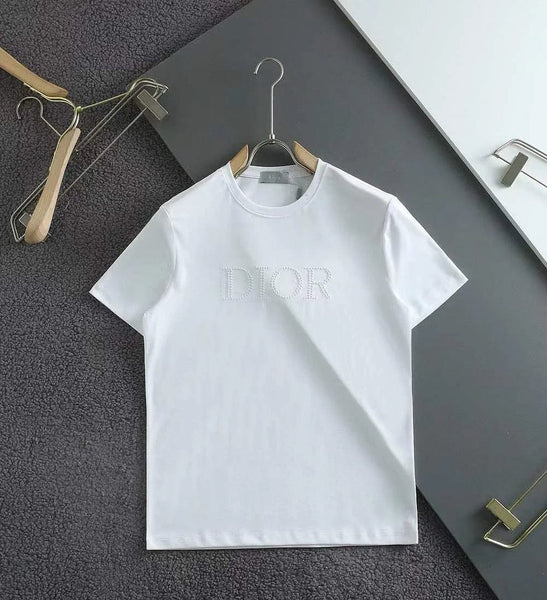 Branded Round Neck Embroidered Logo Cotton T-Shirt