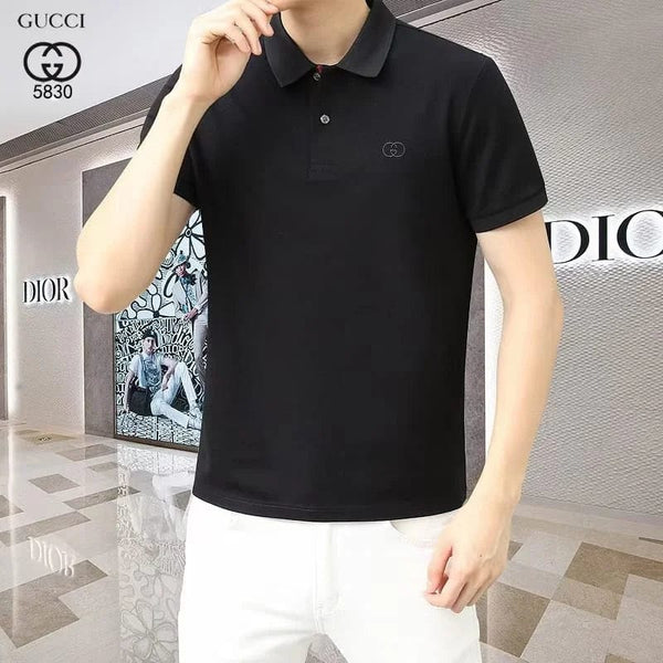 Premium  GG Embroidery Logo Polo T-shirt