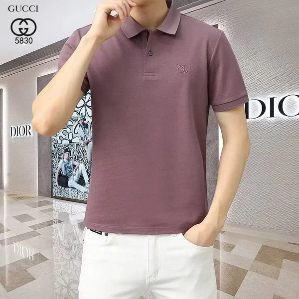 Premium  GG Embroidery Logo Polo T-shirt