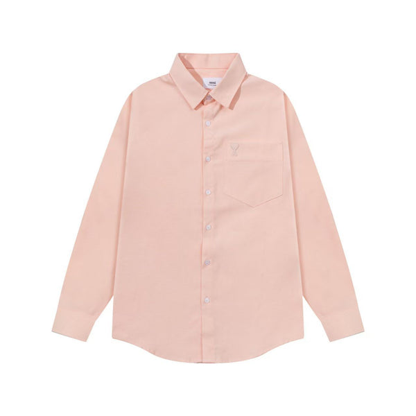 Luxury  Regular Fit  Embossed  Logo Branded Shirt