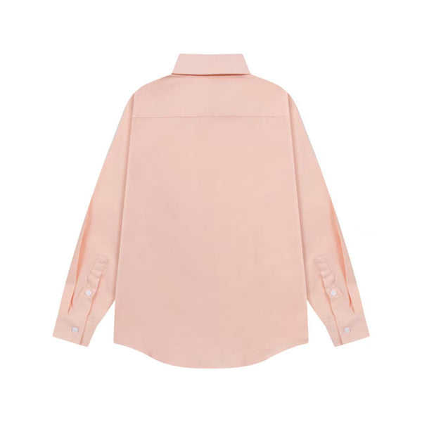 Luxury  Regular Fit  Embossed  Logo Branded Shirt