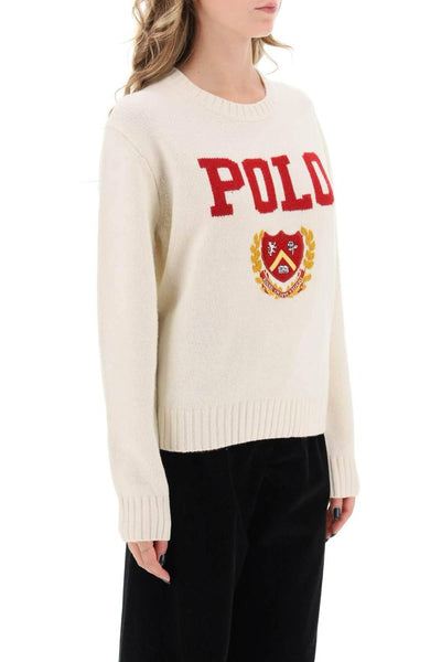 Premium Branded  Crest Logo Knit Sweater for Women