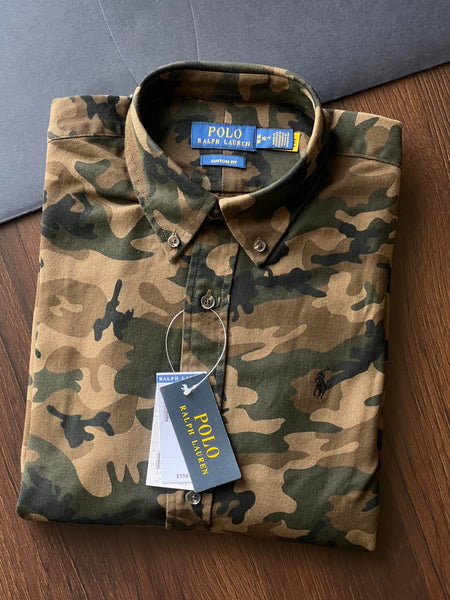 Premium Camouflage Button-Down Shirts  Military-Inspired Collection
