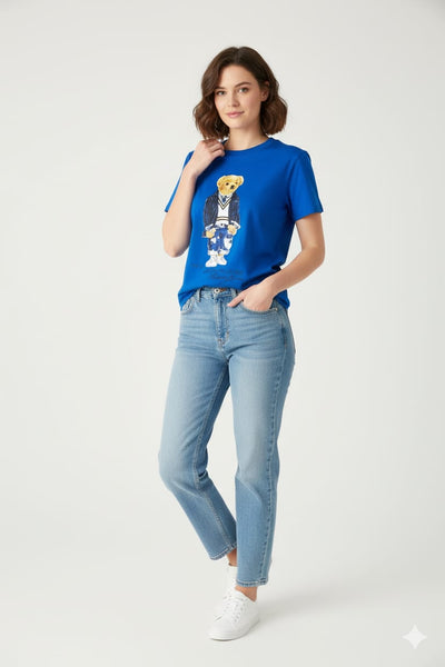 Exclusive  Premium Bear Printed Women T-shirt