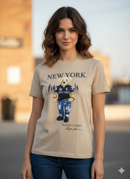 Exclusive  Premium Bear Printed Women T-shirt
