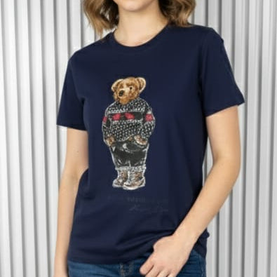 Exclusive  Premium Bear Printed Women T-shirt