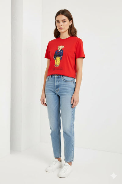 Exclusive  Premium Bear Printed Women T-shirt