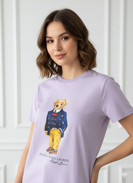 Exclusive  Premium Bear Printed Women T-shirt