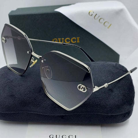 Oversized Geometric Sunglasses  Luxury Gold & Silver Frame Collection