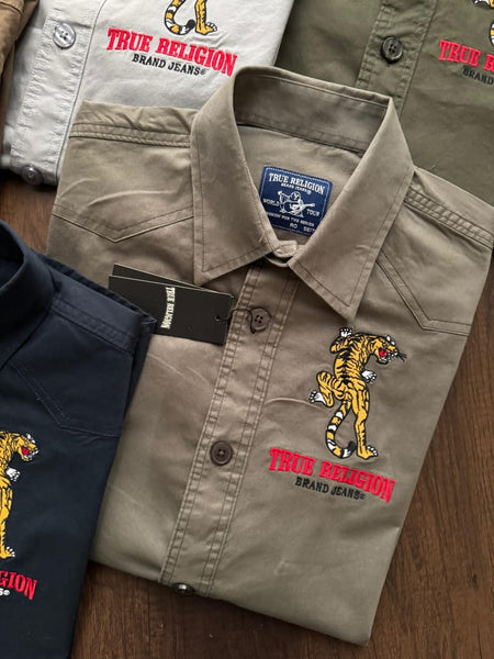 Embroidered Tiger Shirt  Premium Streetwear Icon