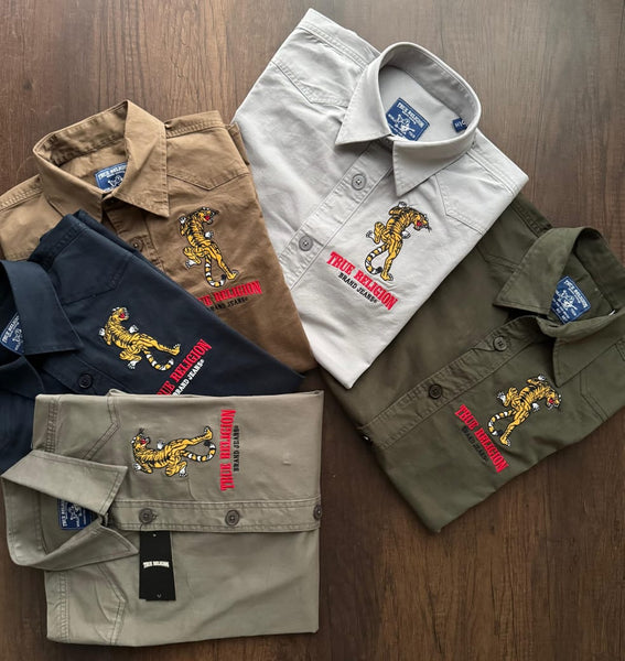 Embroidered Tiger Shirt  Premium Streetwear Icon