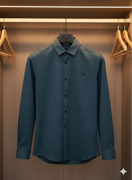 Luxury Long Sleeve Logo Shirt – Classic Elegance