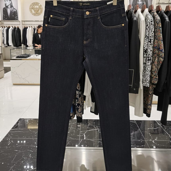 Luxury  Denim with Signature Contrast Stitch Back Pockets