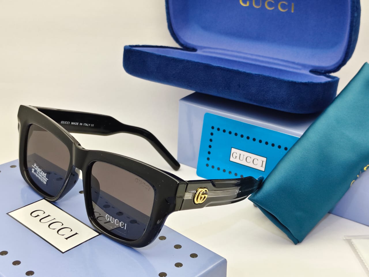 Luxury Square Frame Polarized Sunglasses