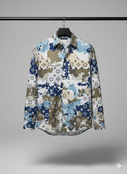 Luxury Men’s LV monogram Clouds Designer Shirts