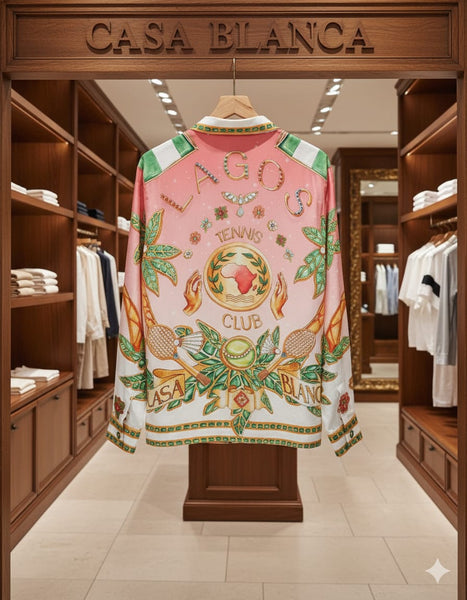 Premium Tropical Elegance Shirt – Coral Paradise Edition