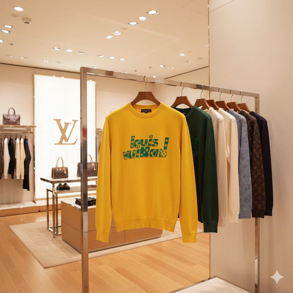 Premium  Yellow Graphic Sweatshirt for Men