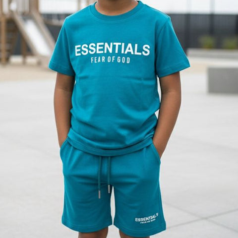 Teal Essentials Kids Co-ord Set  Casual Comfort with Trendy Vibes
