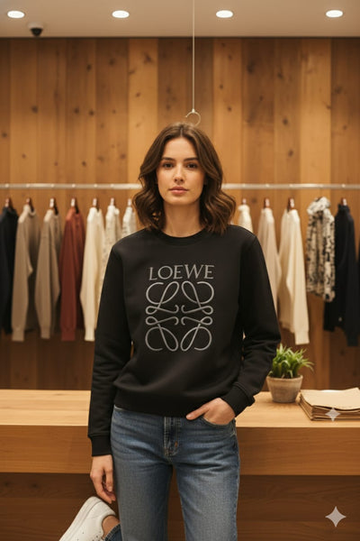 Premium Brand Signature Logo Sweatshirt