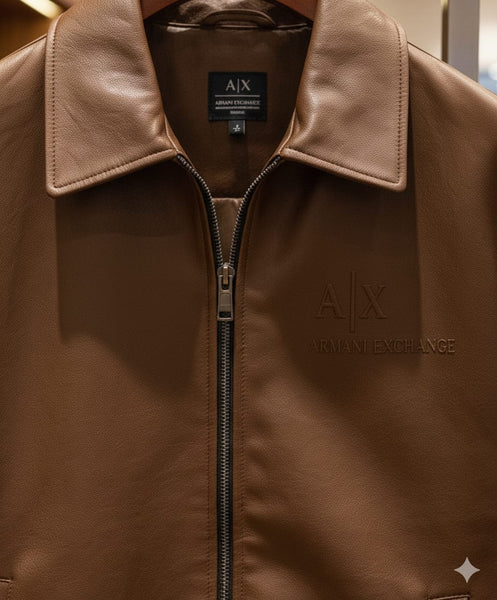 Elegant  Premium Zip-Up Leather Jacket