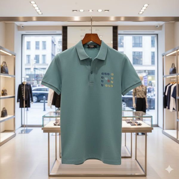 Premium Square Embroidered Logo Polo T-shirt