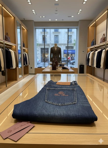 Luxury Denim With Embroidery  Logo