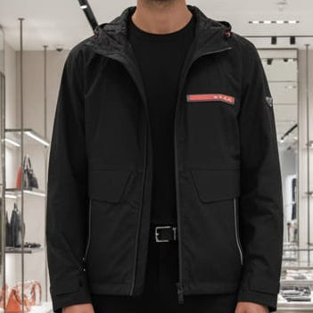 Branded Hooded Jacket Modern Minimalism with Luxury Performance