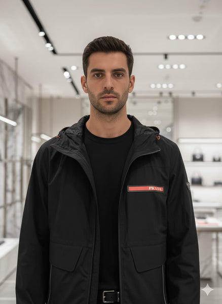 Branded Hooded Jacket Modern Minimalism with Luxury Performance