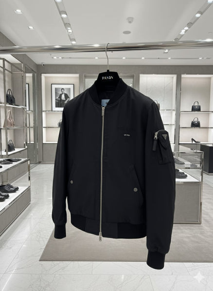 Elegant and Classic Black Zip Closure  Jacket