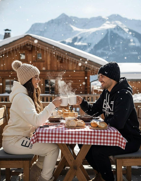 Premium Tracksuit Set Iconic Style in Black & Cream