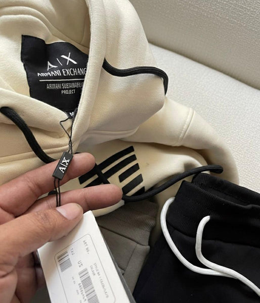 Premium Tracksuit Set Iconic Style in Black & Cream