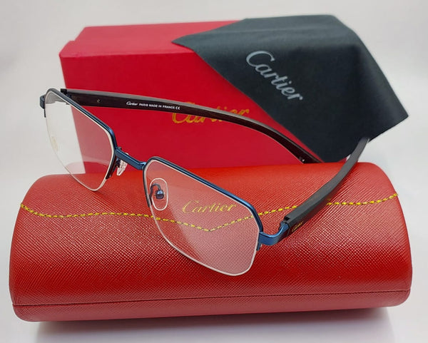Exclusive Rimless Eyeglasses Luxury Wooden Temple Frame