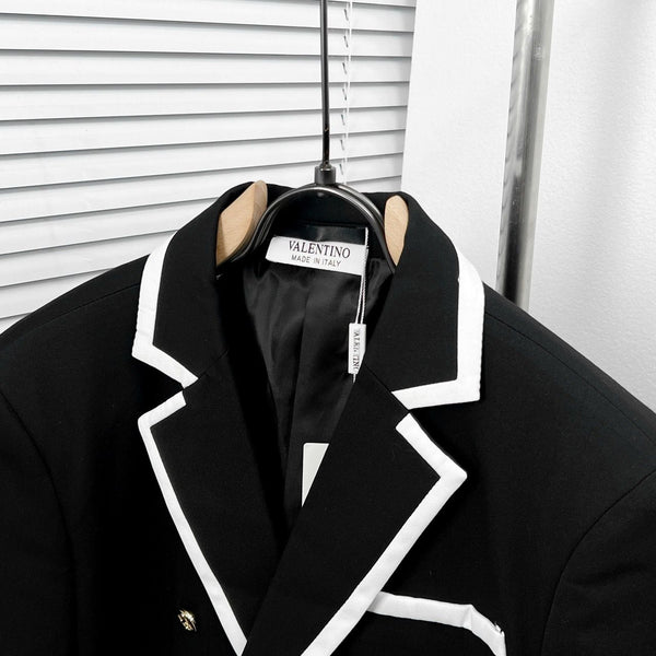 Premium double-breasted Blazer With Brand Logo