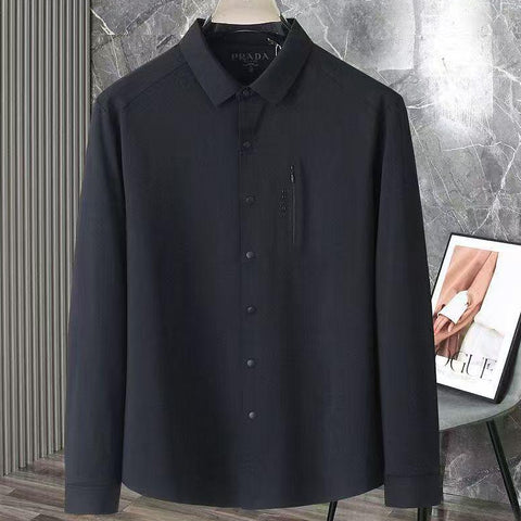 Luxury Black Designer Shirt Modern Minimalist Elegance