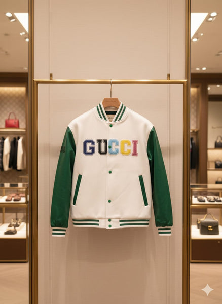 Imported  Multicolor Varsity Jacket