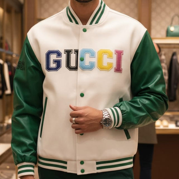 Imported  Multicolor Varsity Jacket