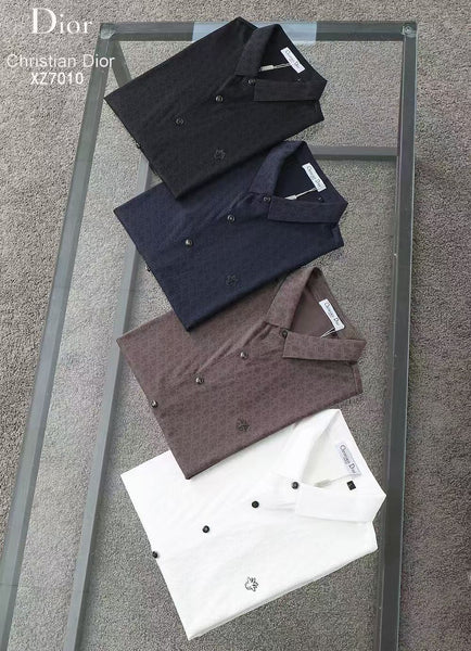 Luxury Monogram Short-Sleeve Shirt Refined Luxury in Subtle Elegance