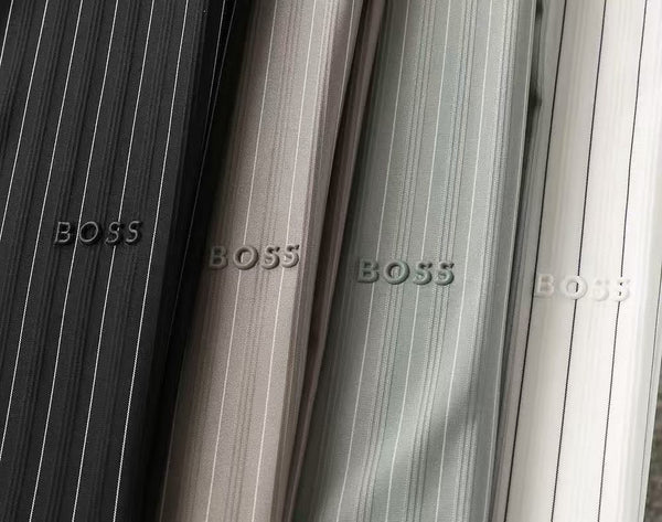 Luxury Classic Pinstripe Short-Sleeve Shirt