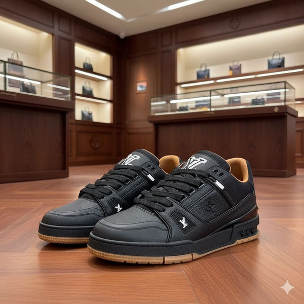 Premium Black Trainer Sneaker