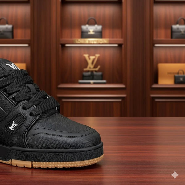 Premium Black Trainer Sneaker