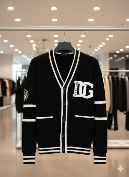 Luxury Intarsia-Knit Cardigan