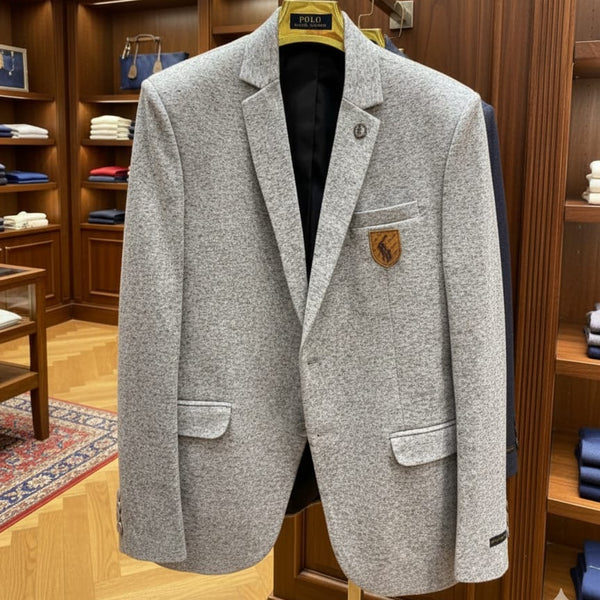 Premium Brand Signature Crest Blazer  Classic American Elegance