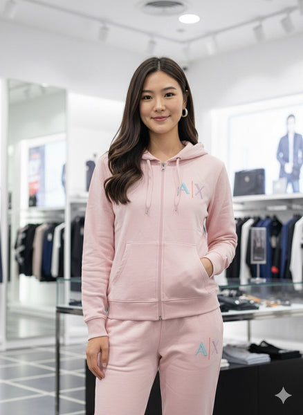 Premium Pink Hoodie & Jogger Set Soft Comfort in a Chic Pastel Tone