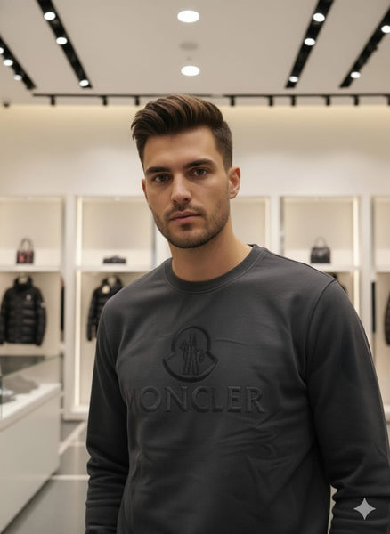 Elite Charcoal Monochrome Men’s Luxury Track Set