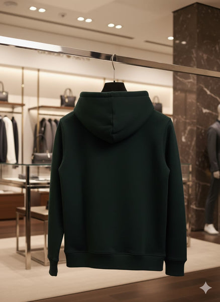 Emerald Luxe Hoodie with Crystal Wing Artwork