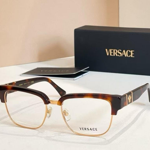 Branded Eyewear Optical Frame with Signature Medusa Accents