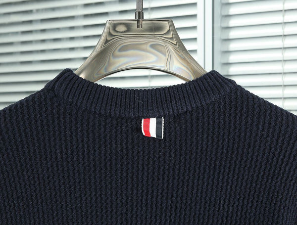 Premium Classic Striped Sleeve Knit Pullover